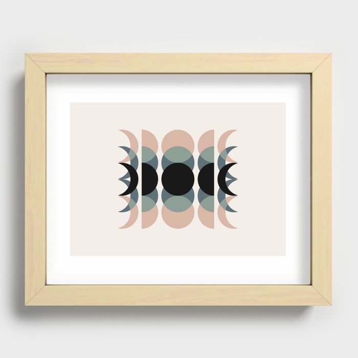 Moon Phases Abstract XVIII Recessed Framed Print