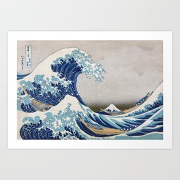 Under the Wave off Kanagawa Japanese Art Art Print