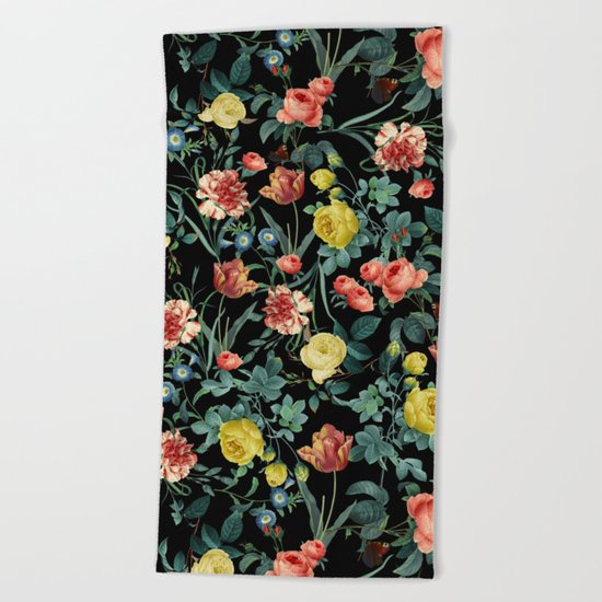 NIGHT FOREST XV Beach Towel