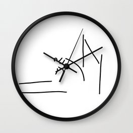 pole vault athletics Wall Clock