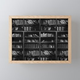 Antique Library Shelves - Books, Books and More Books Framed Mini Art Print