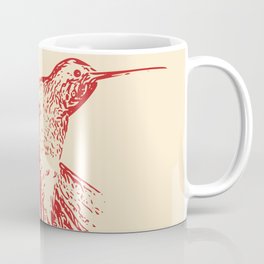 Red Hummingbird Graphic Mug