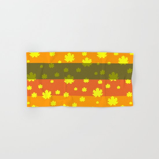 Golden autumn leaves Hand & Bath Towel