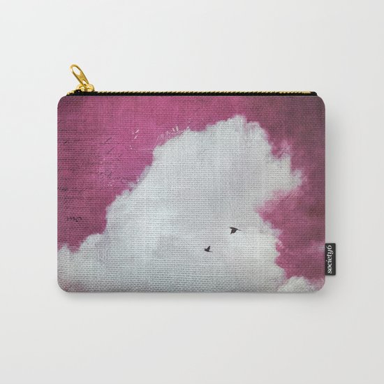 the cloud - bright red sky version Carry-All Pouch
