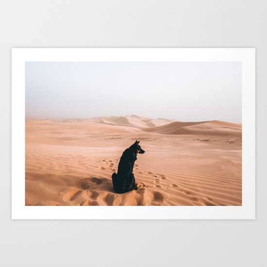 Find your way back home | Imperial Sand Dunes, California Art Print