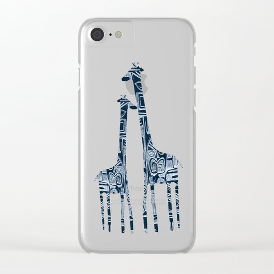 giraffes Clear iPhone Case