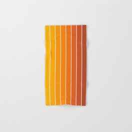 Gradient Arch IX Retro Orange Mid Century Modern Rainbow Hand & Bath Towel