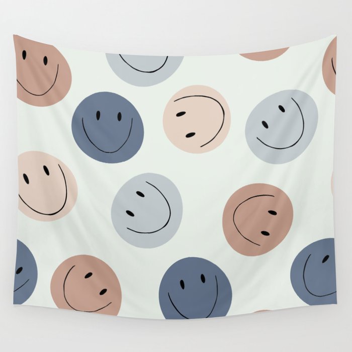 Smiley faces Wall Tapestry
