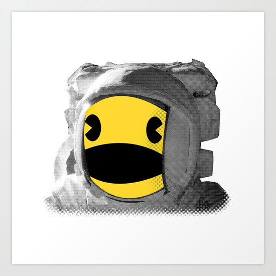 Pacstronaut Art Print