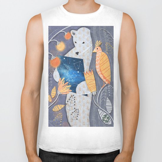 Bear searching exit Biker Tank