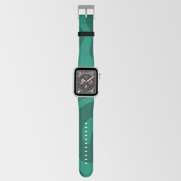 Warped Swirl Marble Pattern (emerald green) Apple Watch Band