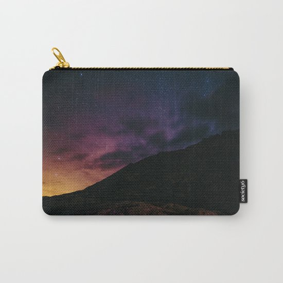 Night sky #stars #mountains Carry-All Pouch