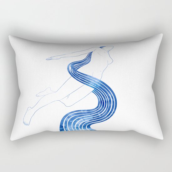 Water Nymph XLVIII Rectangular Pillow