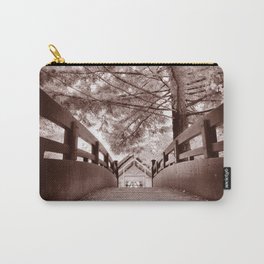 Sepia Bridge Carry-All Pouch | Architecture, Vintage, Photo 