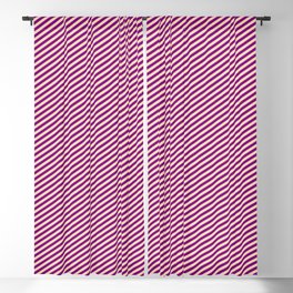 [ Thumbnail: Tan and Purple Colored Striped Pattern Blackout Curtain ]