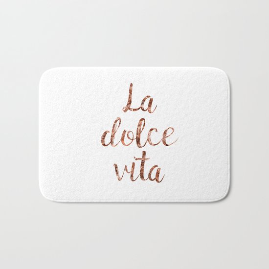 Rose gold La Dolce Vita Bath Mat