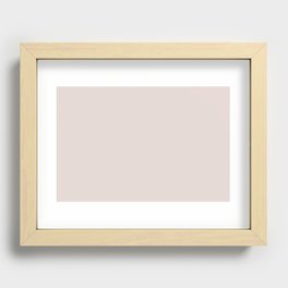 Ultra Pale Pastel Pink Purple Solid Color Pairs PPG Lost Love PPG1047-2 - All One Single Shade Hue Recessed Framed Print