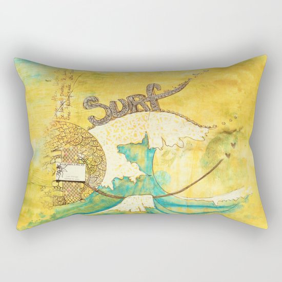 Surf avec la VIE Rectangular Pillow