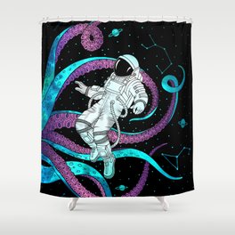 Alien Octopus II Shower Curtain