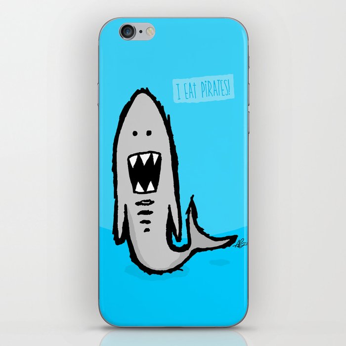 i eat pirates - the shark iPhone Skin