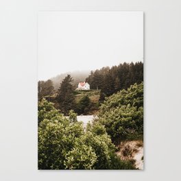 Oregon Coast | Foggy Day | Travel Photography Canvas Print