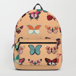 Butterflies collection 02 Backpack | Colorful, Abstract, Graphicdesign, Insect, Wildlife, Outdoor, Vector, Beautiful, Vibrant, Garden 