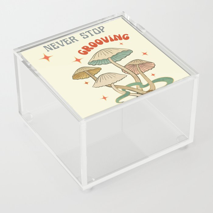 Never stop growing | grooving Acrylic Box