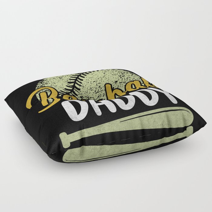 Proud baseball Daddy retro Fathers day 2022 Floor Pillow