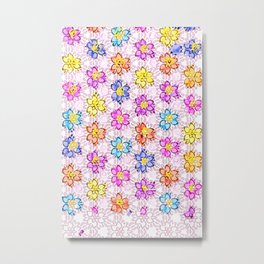 pattern flower Metal Print