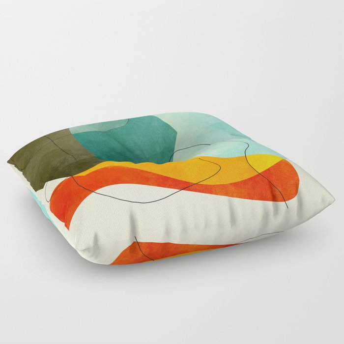 shaped world Floor Pillow