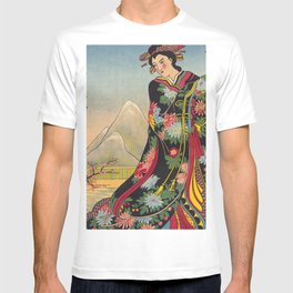 Japan Kananga Water - Woman with Flower T Shirt