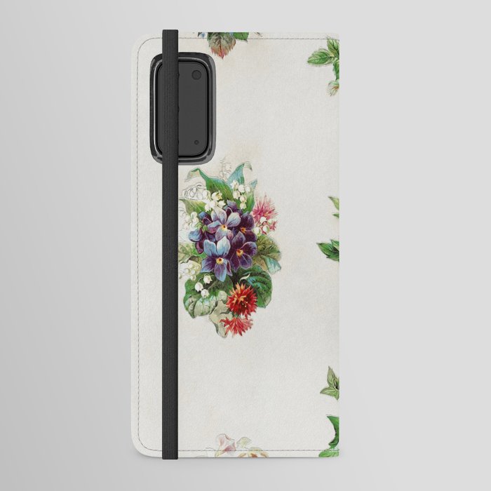 Nine Poetry Pictures with Flowers and Plants Android Wallet Case