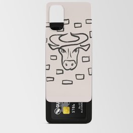Taurus zodiac drawing Android Card Case