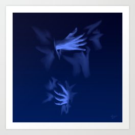 Coming Out Of The Blue Art Print