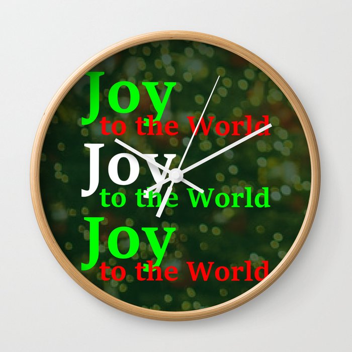 Joy to the World Wall Clock