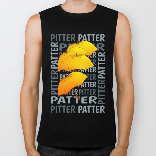 Umbrella Pitter Patter Biker Tank