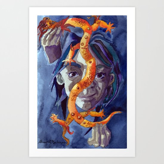 The Illustrator Dies First Art Print