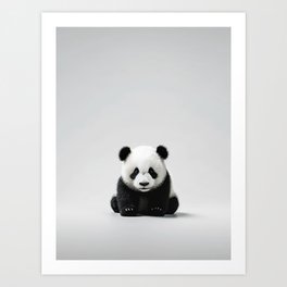 cute panda bear  Art Print