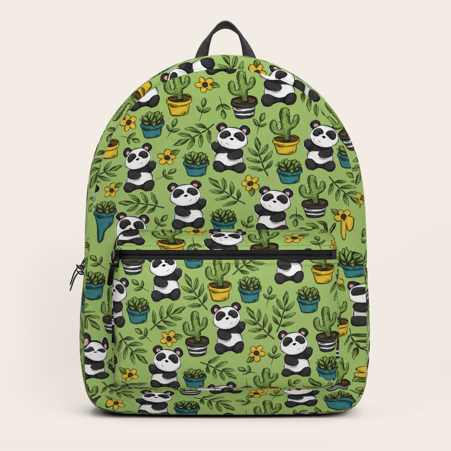 panda print backpack