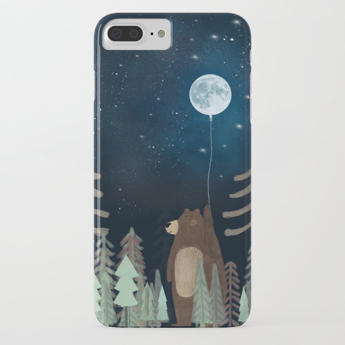 the moon balloon iphone case