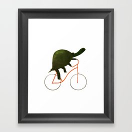 Reason ONE for using bike. Framed Art Print