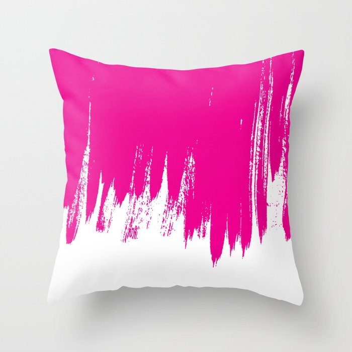 High Contrast Magenta Throw Pillow By Thewellkeptthing Society6