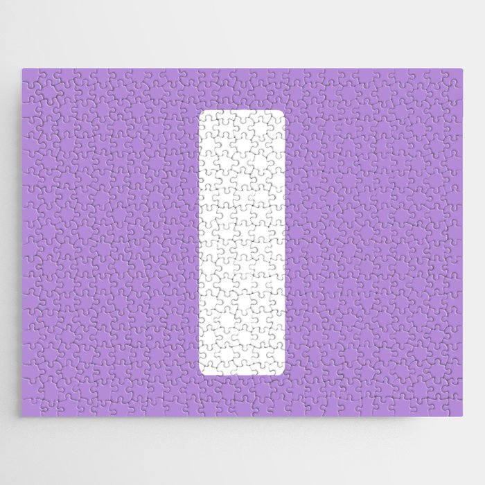 l (White & Lavender Letter) Jigsaw Puzzle