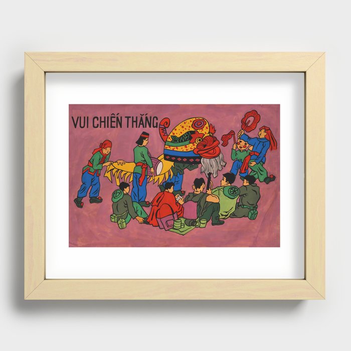 Vietnamese Poster: Vui Chiến Thắng Victory Celebration Recessed Framed Print