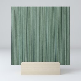 Green Wood textured Mini Art Print