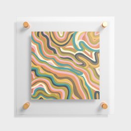 Rainbow Marble Floating Acrylic Print