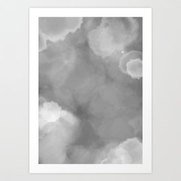 Grey clouds Art Print