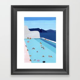 Coastal pool Framed Art Print