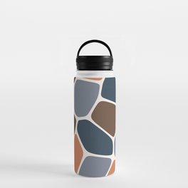 Abstract Shapes 213 in Cottage Themed Water Bottle