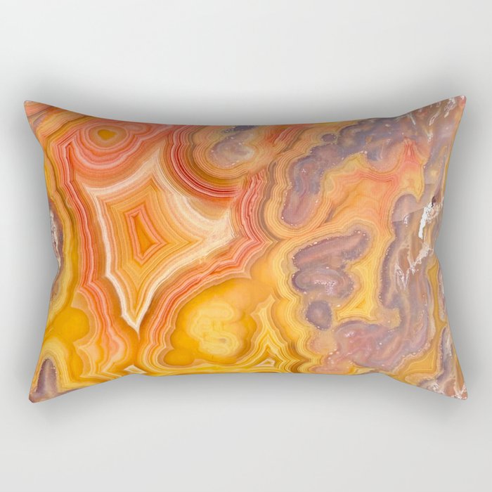 Mexican crazy lace agate pattern Rectangular Pillow